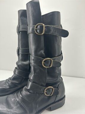 Fiorentini + Baker | Eternity | Black Leather Biker Boot